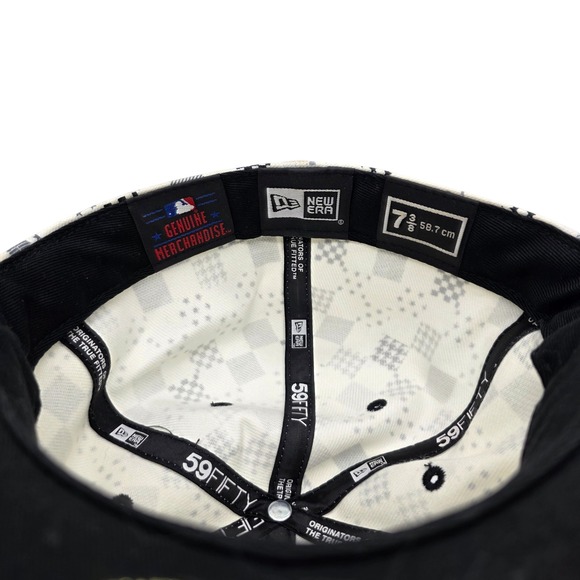 New Era 59FIFTY Chicago White Sox Baseball Cap Fitted Hat Check Size 7 3/8 - Picture 4 of 6
